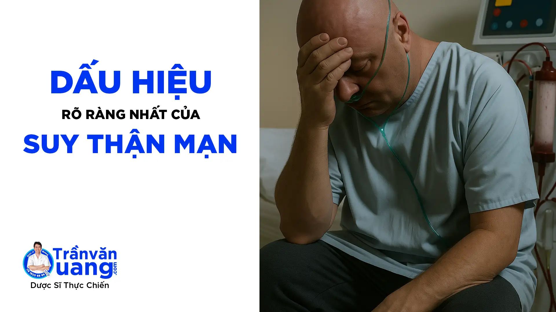 Cảnh báo suy thận mạn - 5 dấu hiệu suy thận rõ ràng nhưng nhiều người bỏ qua