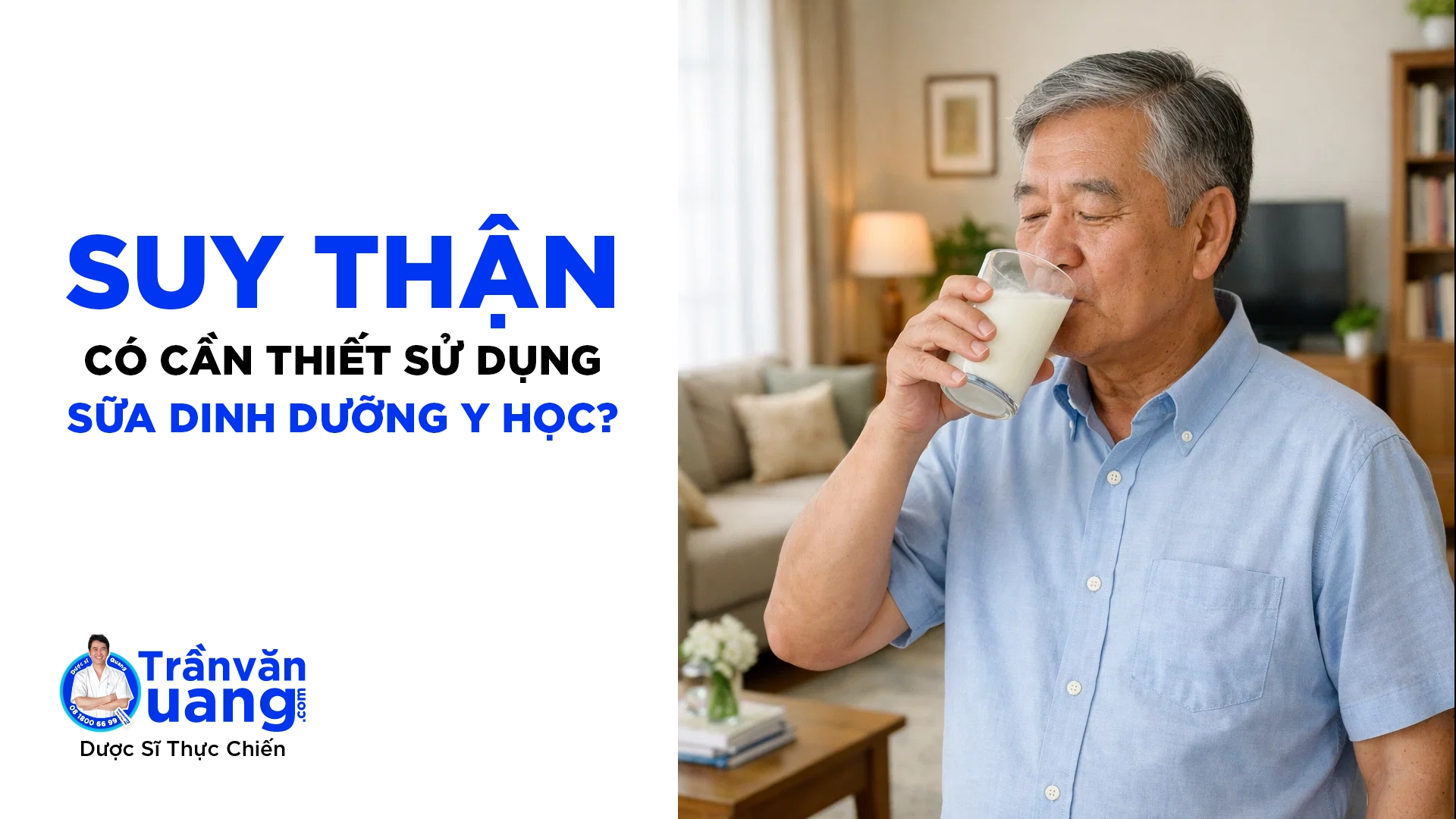 Suy thận: có cần thiết bổ sung sữa dinh dưỡng y học?