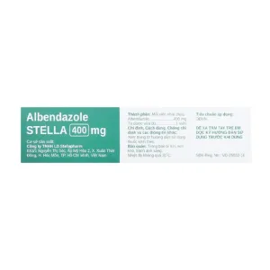 Albendazol Stella 400mg 1 vỉ x 1 viên