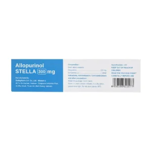 Allopurinol Stella 300mg 3 vỉ x 10 viên