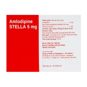 Amlodipine Stella 5mg 10 vỉ x 10 viên