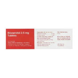 Bisoprolol 2.5mg Tablets Stella 3 vỉ x10 viên