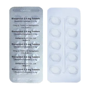 Bisoprolol 2.5mg Tablets Stella 3 vỉ x10 viên