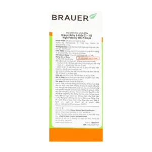Brauer Baby Kids D3+K2 High Potency MK-7 Drops 10ml