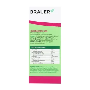 Brauer Baby Kids Liquid Calcium With Magnesium Zinc 200ml
