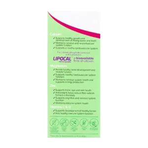 Brauer Baby Kids Liquid Calcium With Magnesium Zinc 200ml