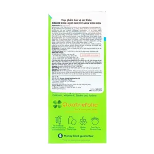 Brauer Kids Liquid Multivitamin With Iron 200ml