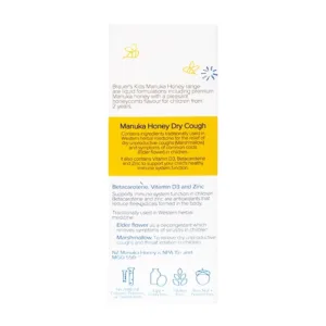 Brauer Kids Manuka Honey Dry Cough 100ml