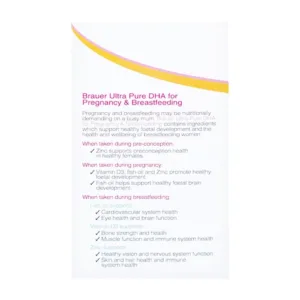 Brauer Ultra Pure DHA For Pregnancy Breastfeeding 60 viên