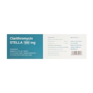 Clarithromycin 500mg Stella 4 vỉ x 7 viên