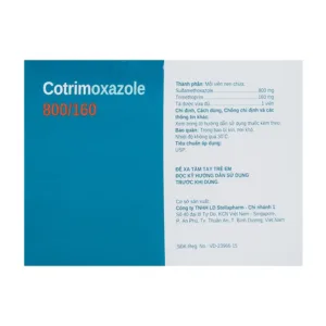 Cotrimoxazole 800/160 Stella 10 vỉ x 10 viên