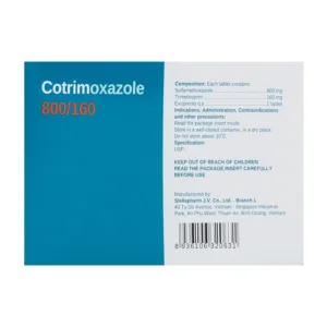Cotrimoxazole 800/160 Stella 10 vỉ x 10 viên