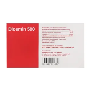 Diosmin 500 Stellapharm 6 vỉ x 10 viên