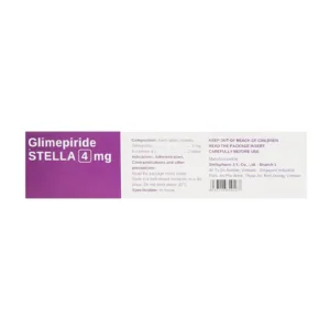 Glimepiride Stella 4mg 3 vỉ x 10 viên