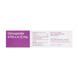Glimepiride Stella 4mg 3 vỉ x 10 viên