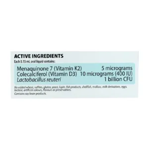 Infant Liquid D3 K2 With Probiotic Henry Blooms 9.75ml