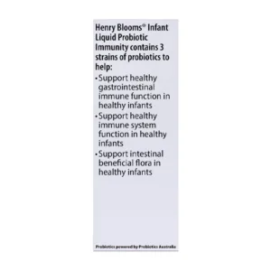 Infant Liquid Probiotic Immunity Henry Blooms 45ml