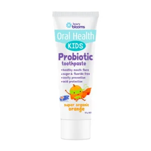 Kids Probiotic Toothpaste Super Organic Orange Henry Blooms 50g