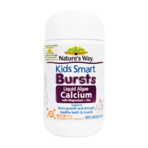 Kids Smart Bursts Calcium With Magnesium + Zinc Nature's Way 30 viên