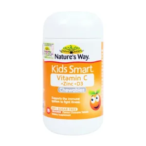 Kids Smart Vitamin C + Zinc + D3 Chewable Nature's Way 75 viên