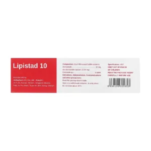 Lipistad 10 Stellapharm 3 vỉ x 10 viên