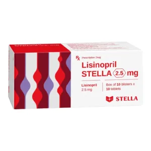 Lisinopril Stella 2.5mg 10 vỉ x 10 viên