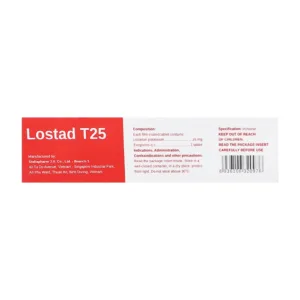 Lostad T25 Stellapharm 3 vỉ x 10 viên