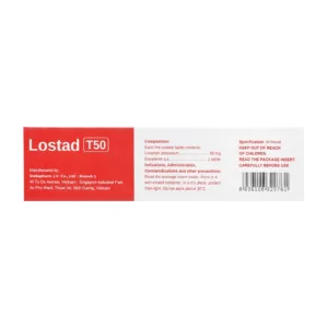Lostad T50 Stellapharm 3 vỉ x 10 viên