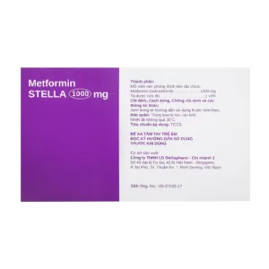 Metformin Stella 1000mg 6 vỉ x 10 viên