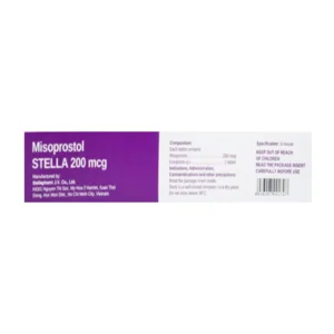 Misoprostol Stella 200mcg 3 vỉ x 10 viên