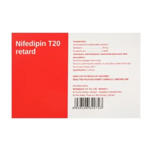 Nifedipin T20 Retard Stellapharm 10 vỉ x 10 viên