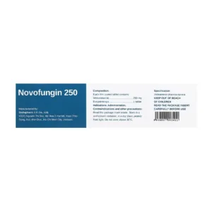 Novofungin 250mg Stella 2 vỉ x 10 viên