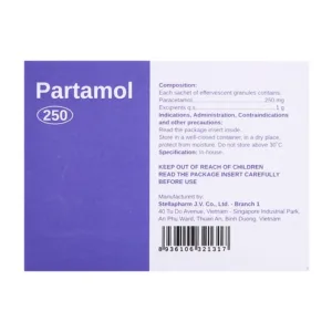 Partamol 250 Stellapharm 20 gói x 1g
