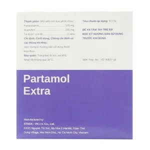 Partamol Extra Stellapharm 10 vỉ x 4 viên
