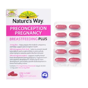 PreConception Pregnancy Breastfeeding Plus Nature's Way 3 vỉ x 10 viên