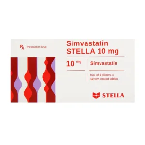 Simvastatin Stella 10mg 3 vỉ x 10 viên