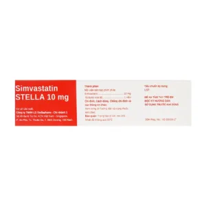 Simvastatin Stella 10mg 3 vỉ x 10 viên