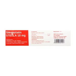 Simvastatin Stella 10mg 3 vỉ x 10 viên