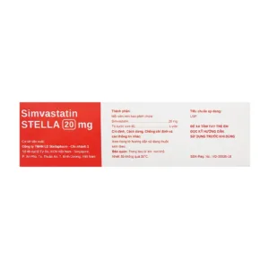 Simvastatin Stella 20mg 3 vỉ x 10 viên