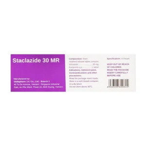 Staclazide 30 MR Stella 3 vỉ x 10 viên