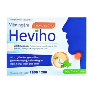 Viên Ngậm Heviho Không Đường Thái Minh 3 vỉ x 6 viên