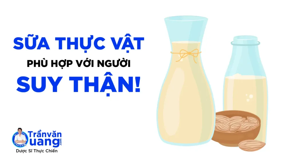 Suy thận có uống sữa thực vật được không? Các loại sữa tốt cho người suy thận!