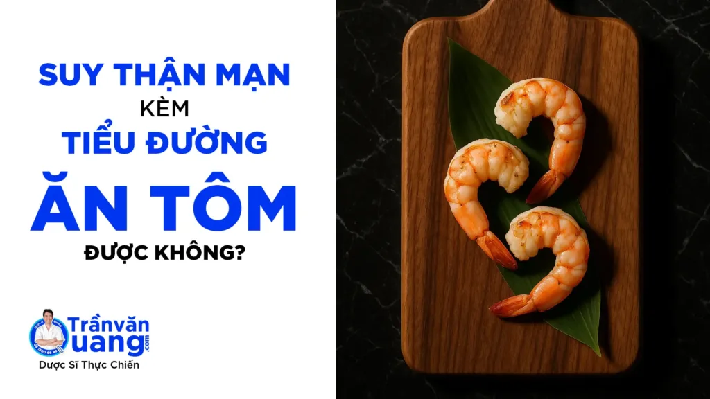 Suy thận mạn kèm tiểu đường có ăn tôm được không?
