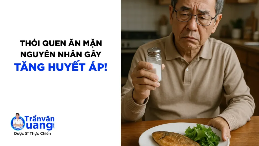 Ăn quá nhiều muối và nguy cơ mắc tăng huyết áp