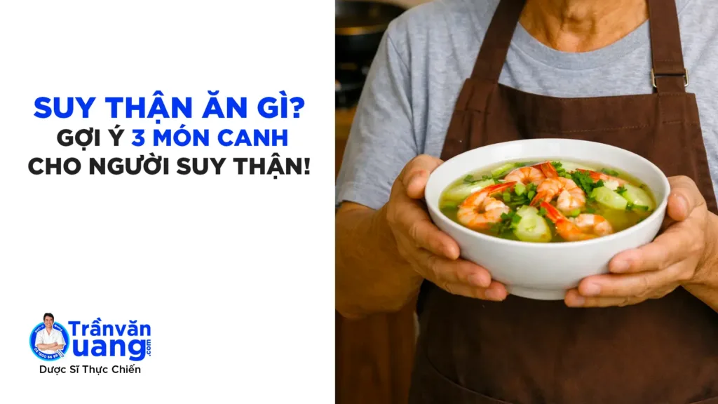Suy thận ăn gì? 3 món canh tốt cho người suy thận giai đoạn 3 nên biết
