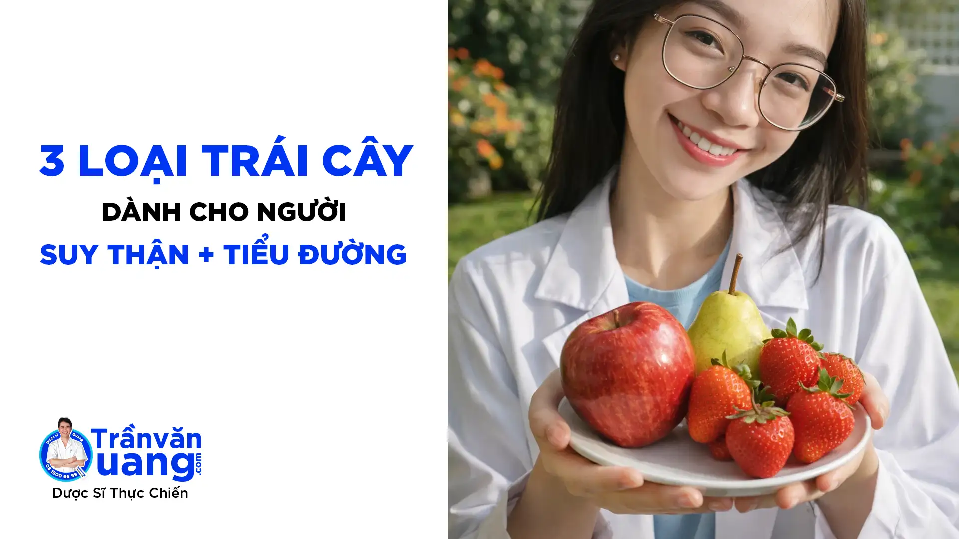 Suy thận ăn gì - 3 loại trái cây cho suy thận kèm tiểu đường