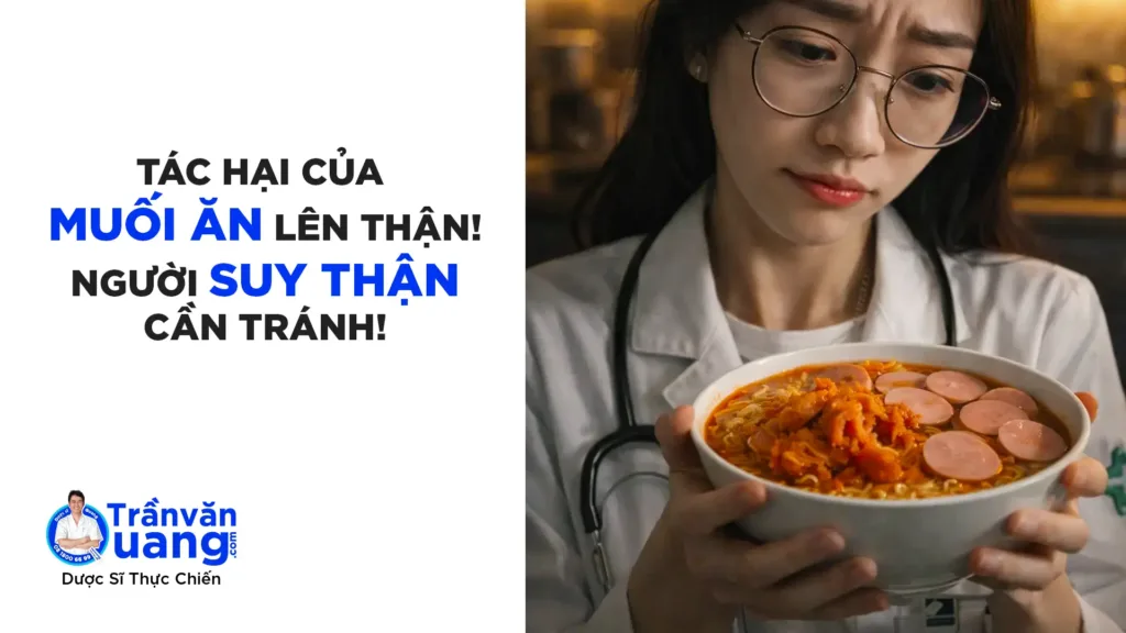 Tác hại của muối ăn lên thận